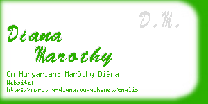 diana marothy business card